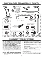 Preview for 4 page of Husqvarna 924HV Operator'S Manual