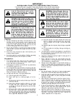 Preview for 2 page of Husqvarna 927SB Owner'S Manual