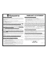 Preview for 42 page of Husqvarna 96013001900 Owner'S Manual