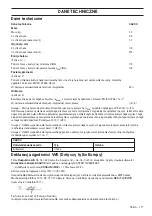 Preview for 171 page of Husqvarna CA230 Operator'S Manual