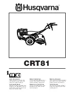 Preview for 1 page of Husqvarna CRT81 Instruction Manual