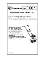 Preview for 1 page of Husqvarna CT20 Instruction Book