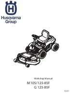 Husqvarna G125-85F Workshop Manual preview