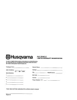 Preview for 58 page of Husqvarna HUV4420 Owner'S Manual