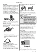 Preview for 109 page of Husqvarna K 6500 II Ring Operator'S Manual