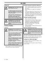 Preview for 8 page of Husqvarna K6500 Operator'S Manual