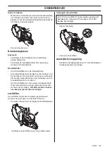 Preview for 97 page of Husqvarna K970 III Rescue Operator'S Manual