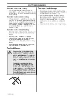 Preview for 10 page of Husqvarna K970 III Ring Operator'S Manual