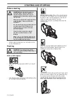 Preview for 20 page of Husqvarna K970 III Ring Operator'S Manual