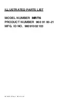 Preview for 1 page of Husqvarna MRT6 Parts List