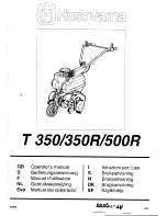 Preview for 1 page of Husqvarna T 350 Operator'S Manual