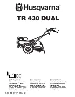 Preview for 1 page of Husqvarna TR 430 DUAL Instruction Manual
