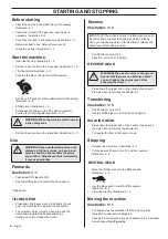 Preview for 14 page of Husqvarna TR262 Operator'S Manual