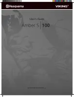 Husqvarna VIKING Amber S 100 User Manual preview