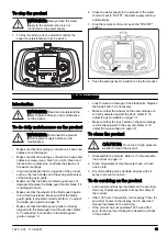 Preview for 19 page of Husqvarna WS 482 HF Operator'S Manual