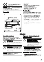 Preview for 27 page of Husqvarna WS 482 HF Operator'S Manual