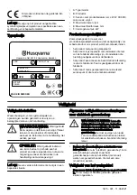 Preview for 76 page of Husqvarna WS 482 HF Operator'S Manual