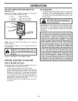 Preview for 12 page of Husqvarna YTH2246TDR Owner'S Manual