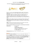 Hussh Woody Instruction Manual preview