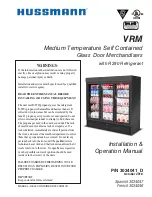 Hussmann VRM1B Installation & Operation Manual preview