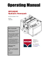 HYCON HPP26DMF Operating Manual preview