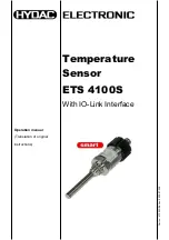 Preview for 23 page of HYDAC ELECTRONIC ETS 4100S Operation Manual