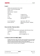 Preview for 56 page of HYDAC FILTER SYSTEMS LowViscosity Unit CoalescerDiesel LVU-CD-40 Installation And Maintenance Instructions Manual