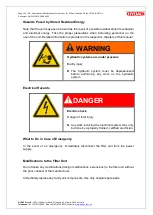 Preview for 13 page of HYDAC International OFT-HV Operating And Maintenance Instructions Manual