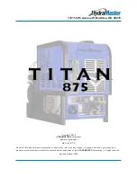 Preview for 1 page of HydraMaster Titan 875 Owner'S Manual