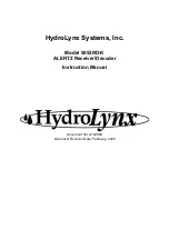 HydroLynx Systems 5052RD-K Instruction Manual preview