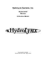 HydroLynx Systems 5351R Instruction Manual preview