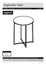 Preview for 1 page of hygena 600/6194 Assembly Instructions Manual