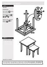 Preview for 5 page of hygena Luna Nest Of Tables Accessories Assembly Instructions