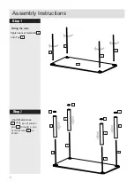 Preview for 4 page of hygena Matrix Glass Coffee Table 610/8267 Assembly Instructions