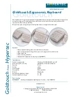 Hypertec Goldtouch KEYB6DHY Datasheet preview