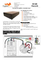 Hypex Electronics NC400 Mono Kit Quick Start Manual preview