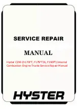 Hyster H170FT Service & Repair Manual preview