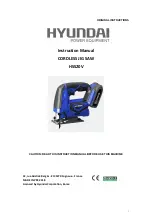 Hyundai power products HSS20V Original Instructions Manual preview