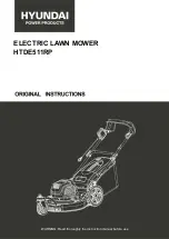 Hyundai power products HTDE511RP Original Instructions Manual preview