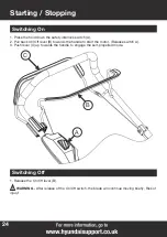 Preview for 24 page of Hyundai power products HYM80Li460SP Instruction Manual