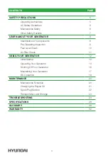 Preview for 4 page of Hyundai GreenPower User Manual