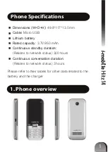 Preview for 4 page of i-mobile Hitz 14 User Manual