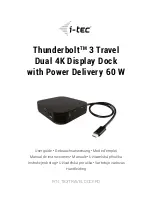 i-tec TB3TRAVELDOCKPD User Manual preview