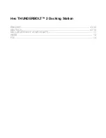 Preview for 3 page of i-tec THUNDERBOLT 2 Docking Station User Manual