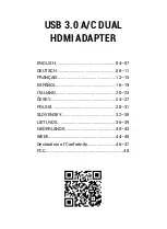 Preview for 3 page of i-tec U3DUAL4KHDMI User Manual