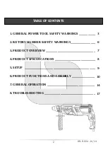 Preview for 3 page of iBell RH26-26 Operator'S Manual