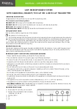 Preview for 2 page of Ibiza sound DR20UHF-HB Manual