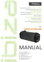 Preview for 1 page of Ibiza sound FREESOUND200 Instruction Manual