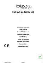 Preview for 1 page of Ibiza PARLED606UV User Manual