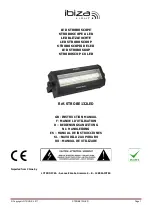 Preview for 1 page of Ibiza STROBE132LED Instruction Manual